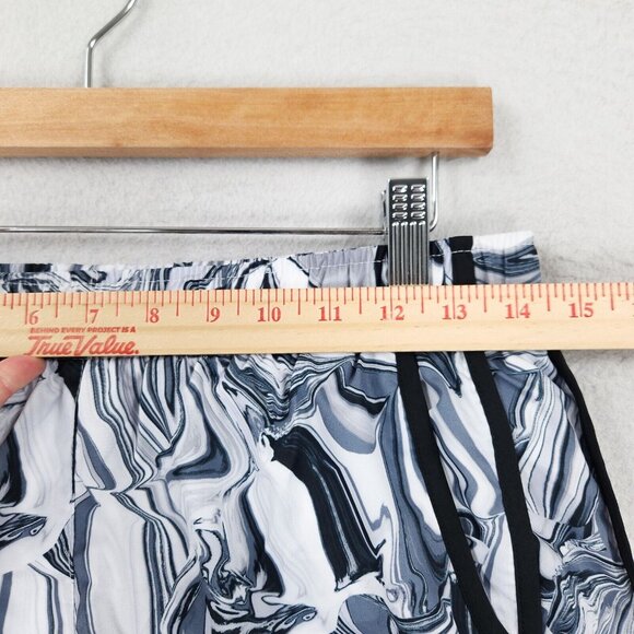 Calvin Klein Shorts Womens Small Black White Marble Brief Lined Athletic NEW - Picture 4 of 11